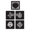 Redesign With Prima Decor Stencils Cece - Mix & Style - Damask Elements - 5 pcs, 12"x12" sheet size each 655350657062